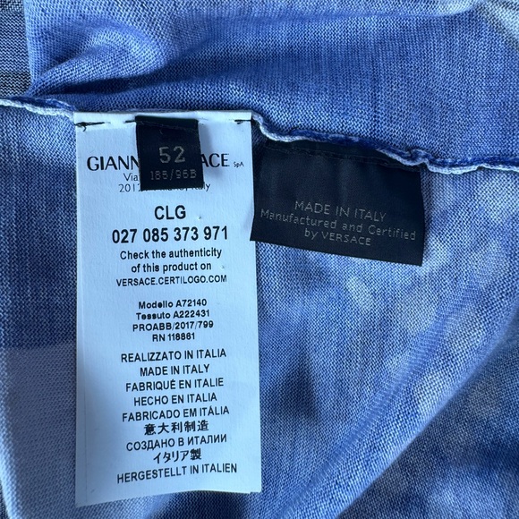 VERSACE WOOL V NECK SWEATER 52 - Picture 7 of 10